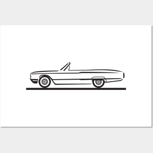 1964 Ford Thunderbird Convertible Posters and Art